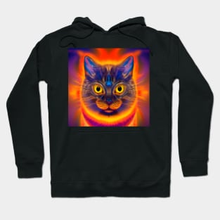 Kosmic Kitty (8) - Trippy Psychedelic Cat Hoodie